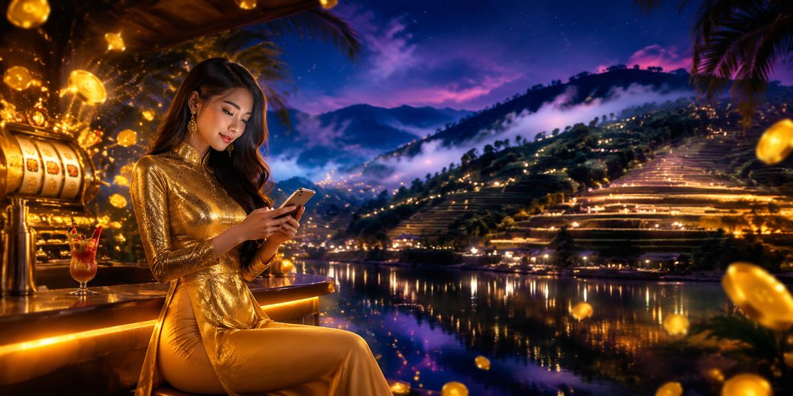 Cảnh núi rừng Sapa làm nền cho trải nghiệm game slots trên điện thoại di động